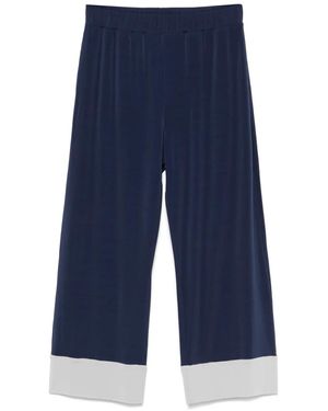 Le Tricot Perugia Two-Tone Pants - Blue