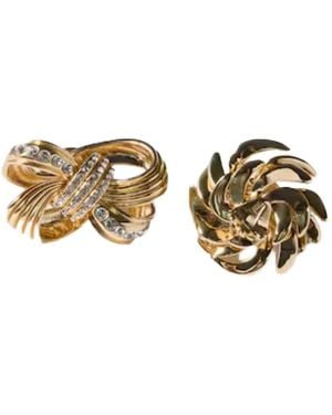 Miu Miu Gravierte Ohrringe Mit Logo - Mettallic