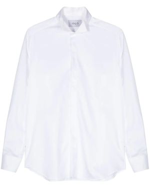 D4.0 Cotton Poplin Shirt - White