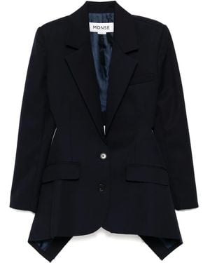 Monse Cascade Slashed-Tail Jacket - Black