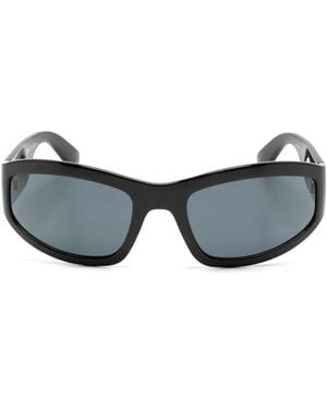 Moschino Eyewear Biker-Style Frame Sunglasses - Gray