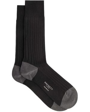 Hackett Calcetines De Canalé - Negro