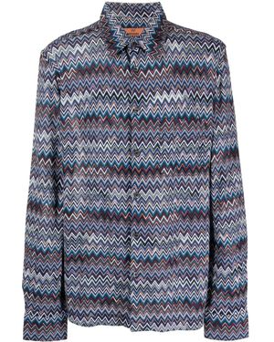 Missoni Camicia in misto cotone - Blu
