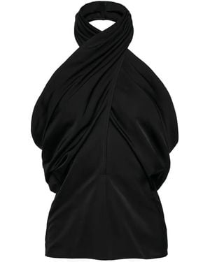Magda Butrym Halterneck Top - Black