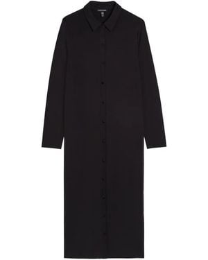 Eileen Fisher Button-Down Midi Dress - Black
