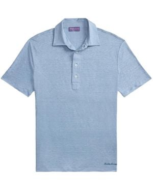 Ralph Lauren Linen Jersey Polo Shirt - Blue