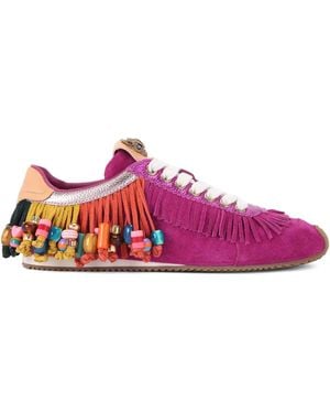 Kurt Geiger Slington Sneakers Verfraaid Met Franje - Roze
