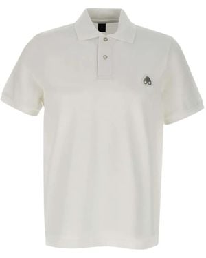 Moose Knuckles Logo-Detail Polo Shirt - White