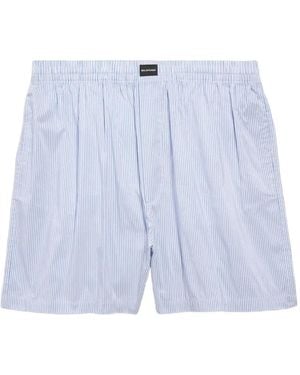 Balenciaga Gestreifte Boxershorts - Blau