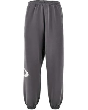 Oakley Logo-Detail Track Trousers - Grey