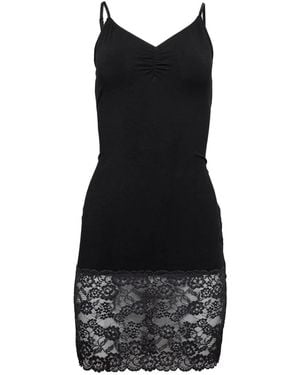 Fleur du Mal Organic-Cotton Slip Dress - Black
