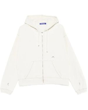 A_COLD_WALL* Millbank Zip-Up Hoodie - White