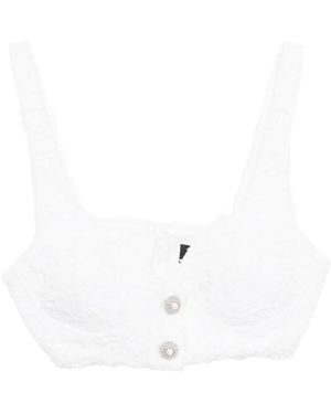 Xenia Magera Aura Tweed Top - White