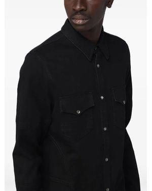 McQueen Long-sleeve Shirt Jacket - Black