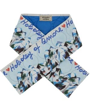 ALESSANDRO ENRIQUEZ Gesteppter Schal - Blau