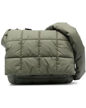 VEE COLLECTIVE Quilted Messenger Bag - Green