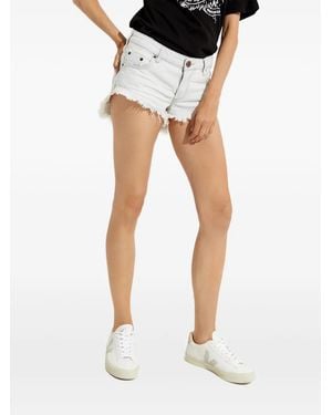 One Teaspoon Short À Bords Francs - Noir