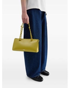 Jil Sander Tangle Tent Leather Shoulder Bag - Blue
