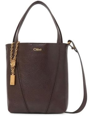 Chloé Mini Spin Bucket Bag - Brown