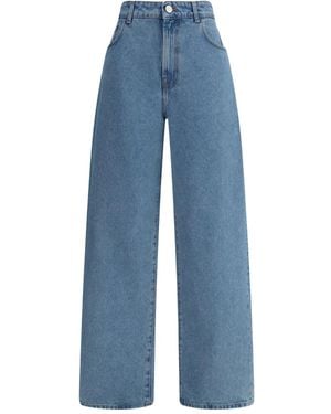 Rohe Vaqueros estilo baggy con cinco bolsillos - Azul