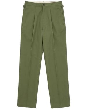 Fortela Oklahoma Pleated Trousers - Green