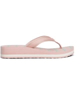 Tommy Hilfiger Chanclas Fine Cleat A Rayas - Rosa