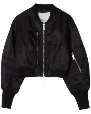 3.1 Phillip Lim Zip-Up Bomber Jacket - Black