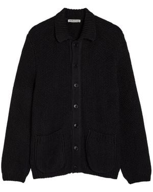 YMC Patch-Pocket Knitted Cardigan - Black