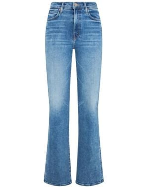 Mother The Kick It Faded-Effect Flared Jeans - Blue