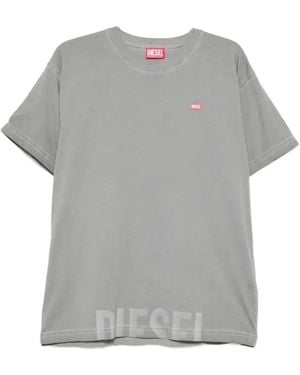 DIESEL Logo-Detail T-Shirt - Grey