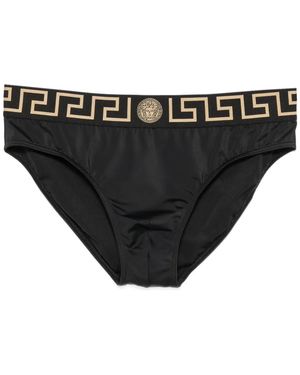 Versace Greca Medusa Swim Trunks - Black