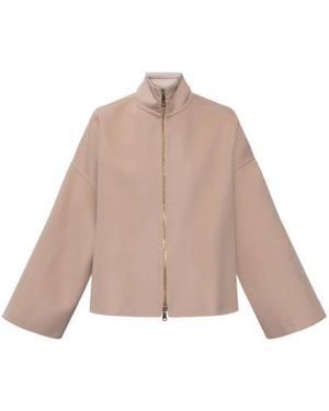 Fabiana Filippi Zip Funnel-Neck Jacket - Natural