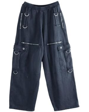 Balenciaga Zip-Fastening Track Trousers - Blue