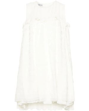 Baruni Abito Corto Con Ruches - Bianco