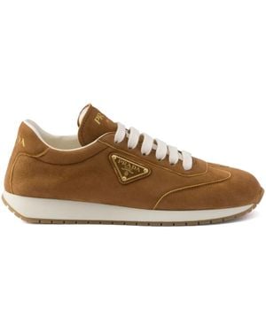 Prada Sneakers Aus Wildleder - Braun
