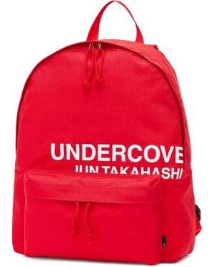 Undercover Mochila con logo estampado - Rojo