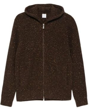 Eleventy Sudadera Con Capucha Y Cremallera - Marrón