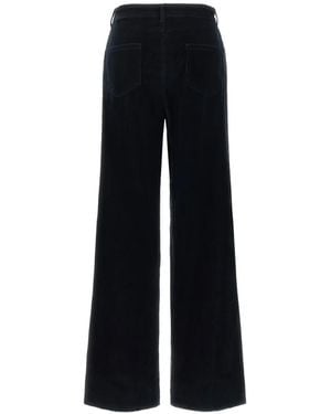 Max Mara Corduroy High-Waisted Pants - Black
