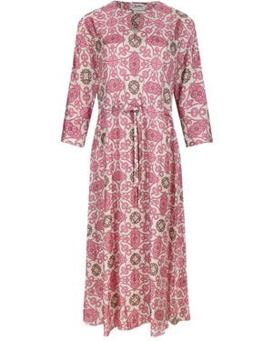 Max Mara Silk Midi Dress - Pink
