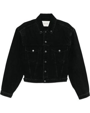 Entire studios Shrunken Denim Jacket - Black