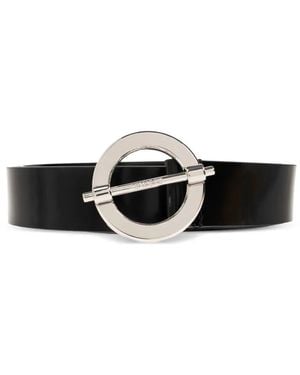 Samsøe & Samsøe Round Buckle Belt - White