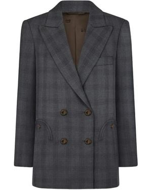 Blazé Milano Bravado Everyday Double-Breasted Blazer - Grey