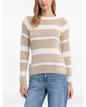 Joop! Ketra Gestreepte Trui Met Raglan Mouwen - Blauw