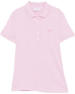 Lacoste L.12.D Slim Fit Stretch Mini Piqué Polo - Pink