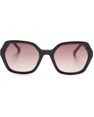 Carolina Herrera ヘキサゴンフレーム サングラス - ピンク