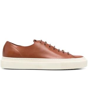 Buttero Lace-Up Low-Top Trainers - Brown