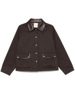Sandro Cotton Jacket - Brown