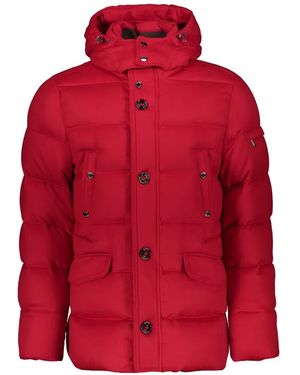 Moorer Plumífero Con Capucha - Rojo
