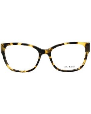 Guess Brille Mit Eckigem Gestell - Schwarz