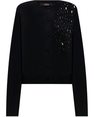 Twinset Bead-Embellished Cardigan - Black